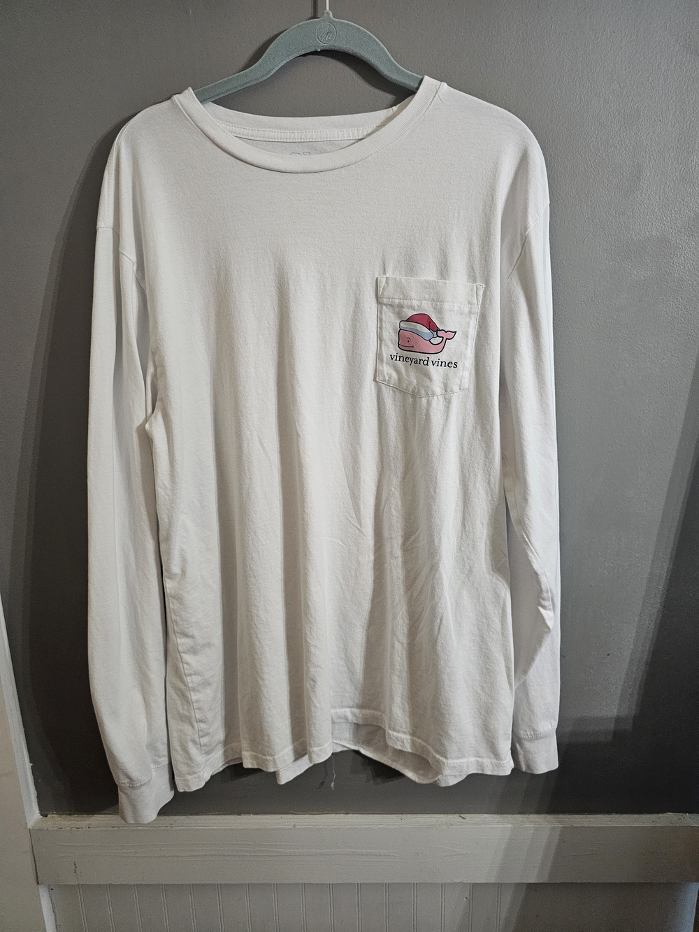Vineyard Vines Christmas Long-Sleeve Pocket Tee